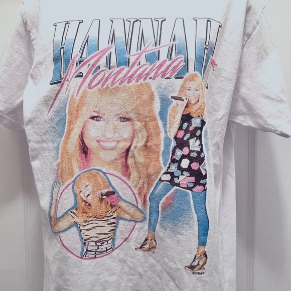 Hanna Montana-Miley Cyrus Vintage T Shirt-Disney Channel-Music-Multi Color-Med - Picture 4 of 9